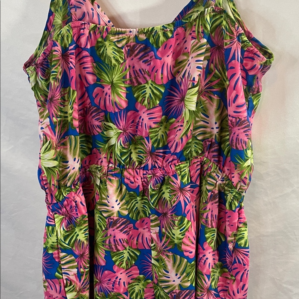 Sans Souci Tropical Leaf Print Jumpsuit - Picture 11 of 12